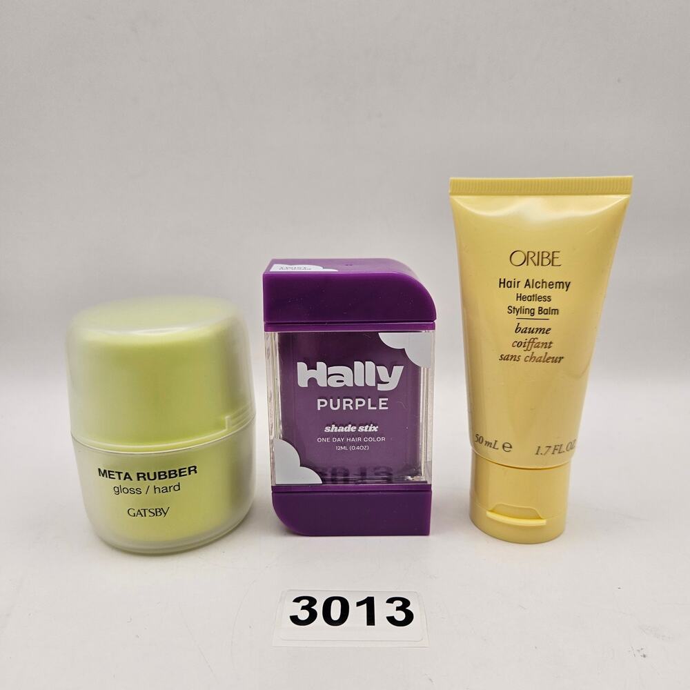 ORIBE HAIR ALCHEMY STYLING BALM HALLY PURPLE SHADE STIX GATSBY WAX LOT